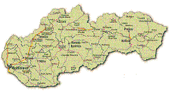 Terchová location Poloha Terchovej